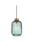 Mint 1 green fluted glass pendant light - Lightness NZ - KS IDEA-248554