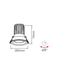 Instar Round Adjustable - Low Glare