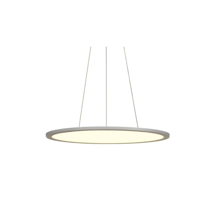 Round LED Panel Pendant White