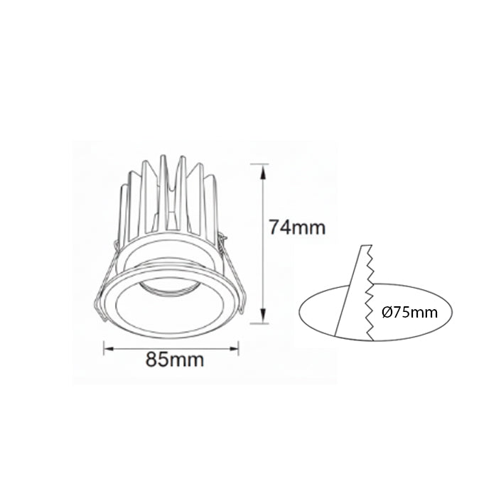 Instar Round | Low-Glare LED Downlight