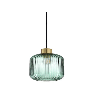 Mint 2 grey fluted glass pendant light - Lightness NZ - KS IDEA-237428