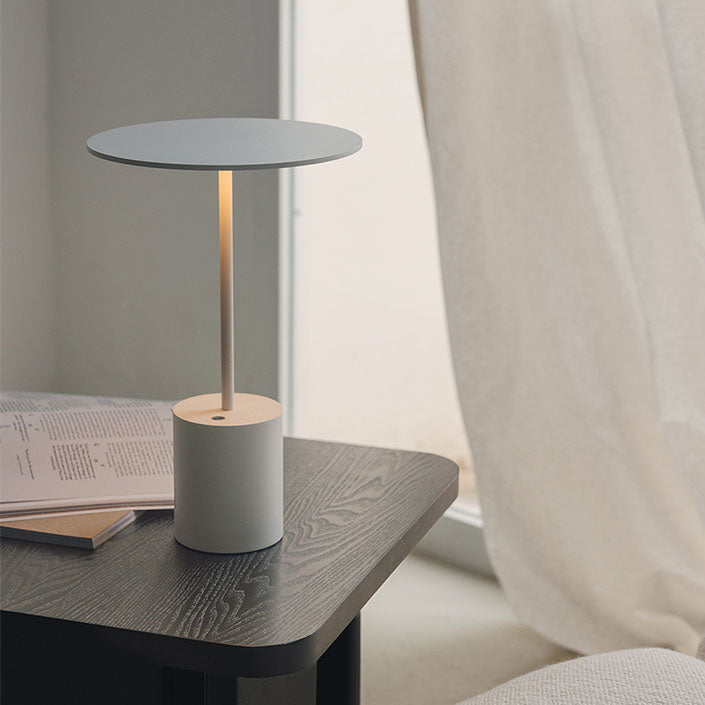 Yoru big white metal table light bedroom