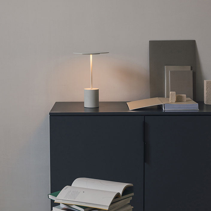 Yoru big white metal table light furniture