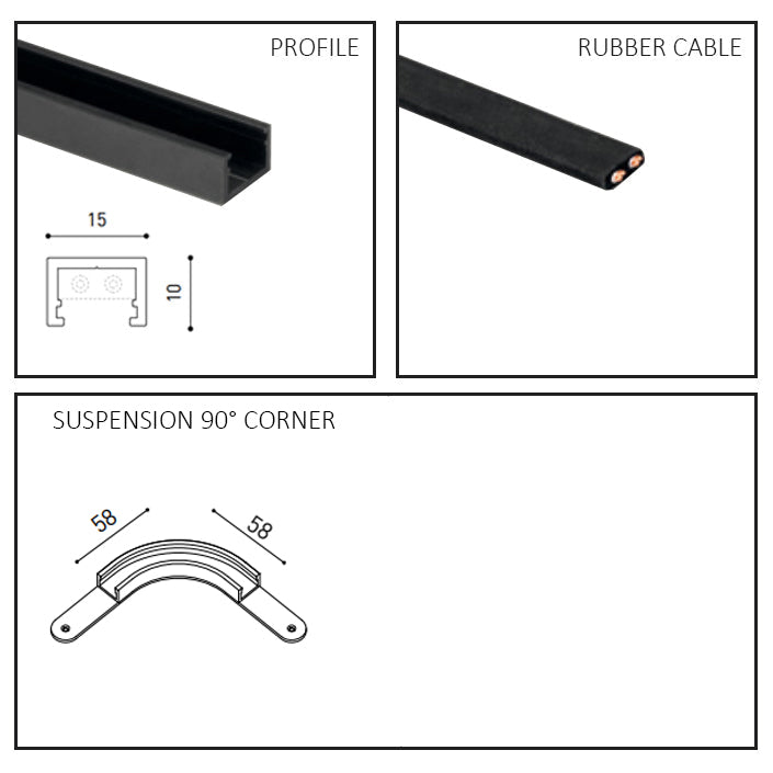 Minimal 24v Track Suspended