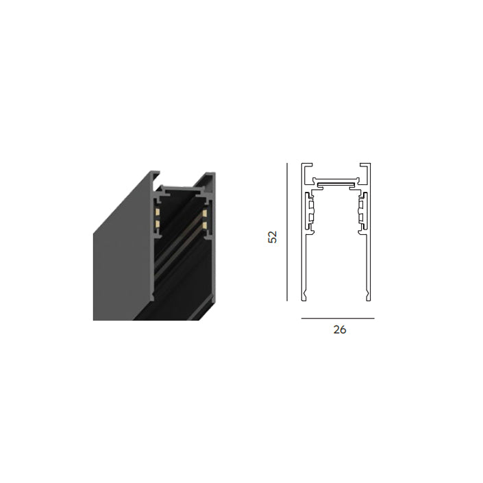 48v Track Surface Mount Deep