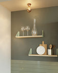 Metallic Wall or Ceiling Lampholder