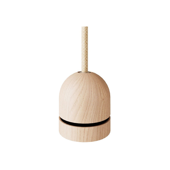 Curved Wooden Lampholder