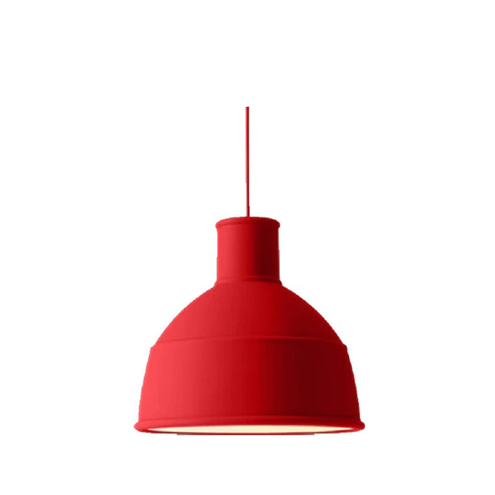 Silicone shade pendant light red - Lightness NZ