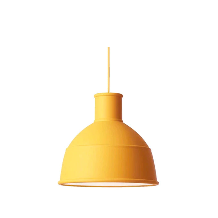 Silicone shade pendant light yellow - Lightness NZ