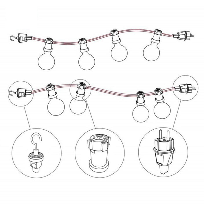String Lights Cable Hook
